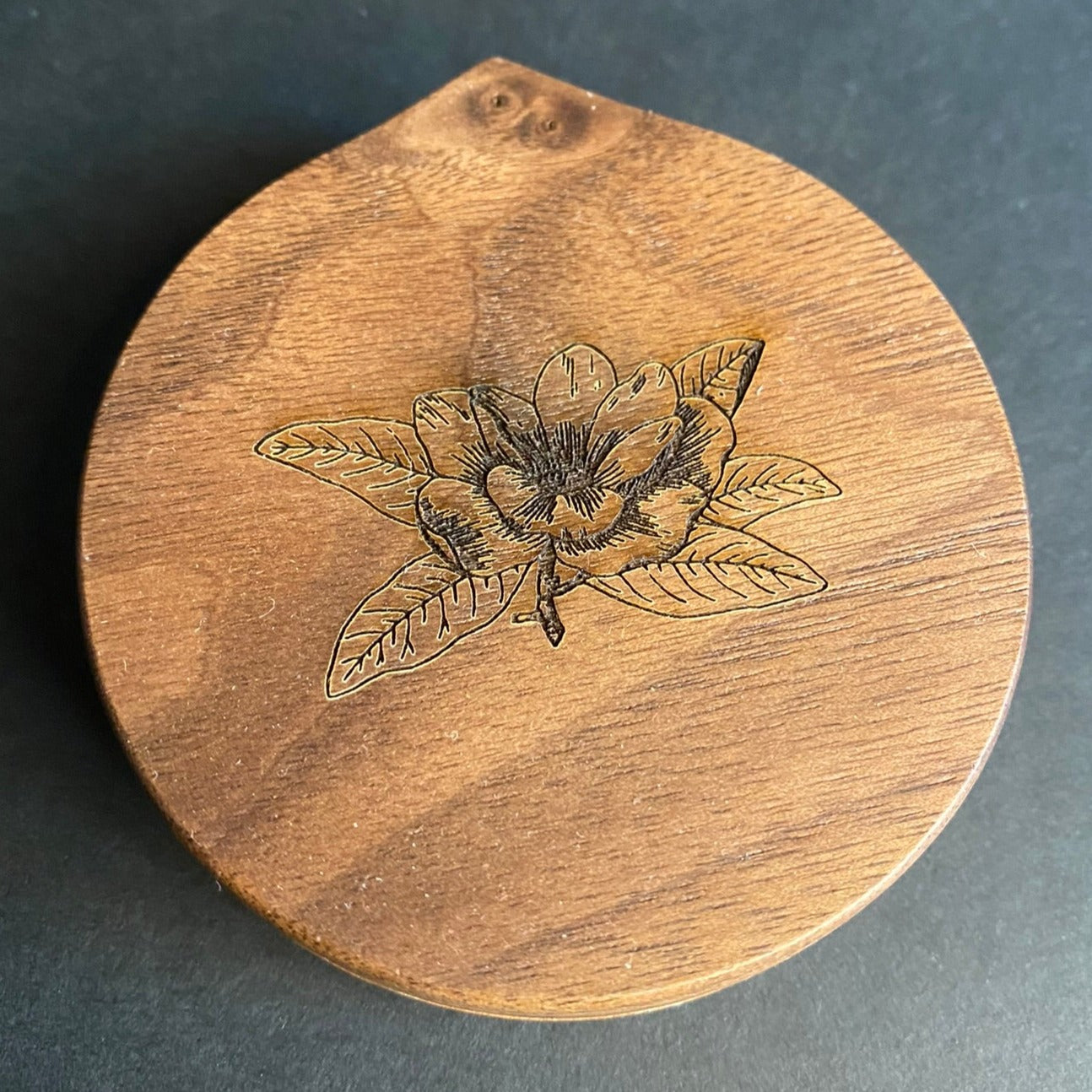 Personalized Wooden Pocket Mirror with Inscription | Stylish Reflection of You