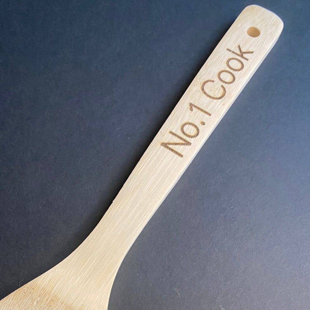 Personalized Wooden Kitchen Spoon | Custom Engraved Culinary Essential
