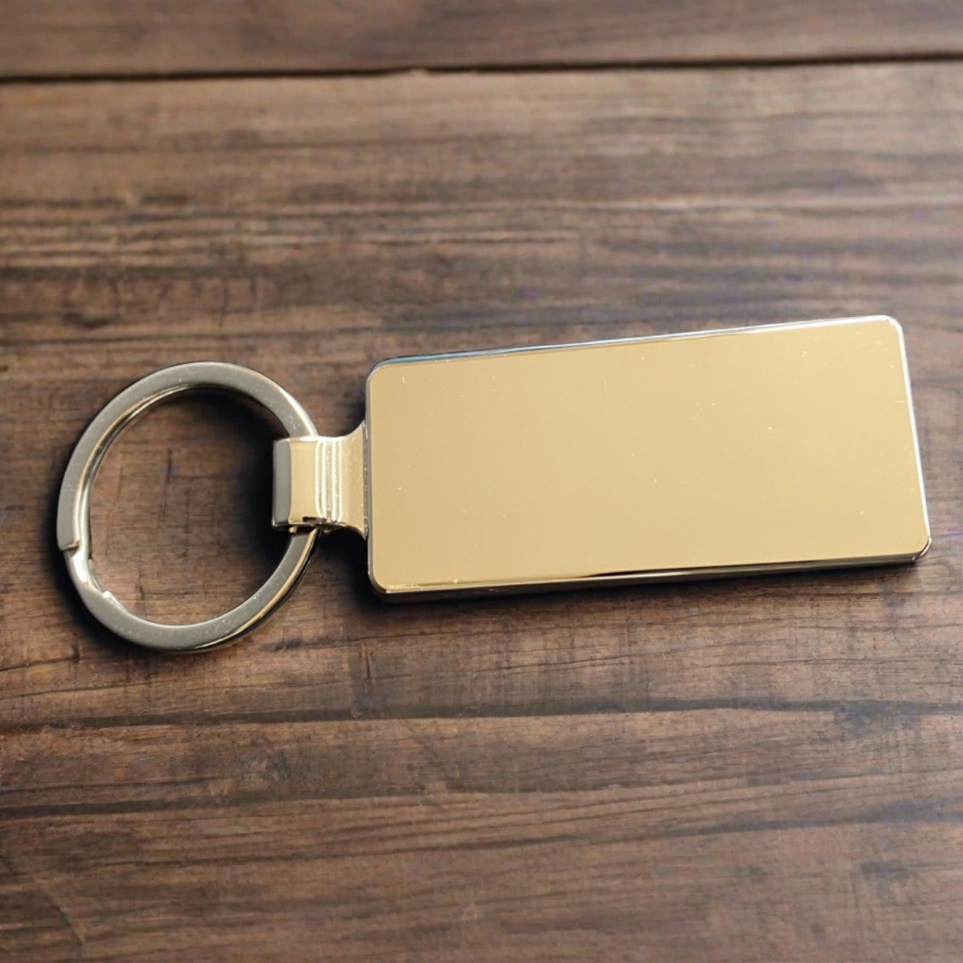 Personalized Metal Rectangular Keyring