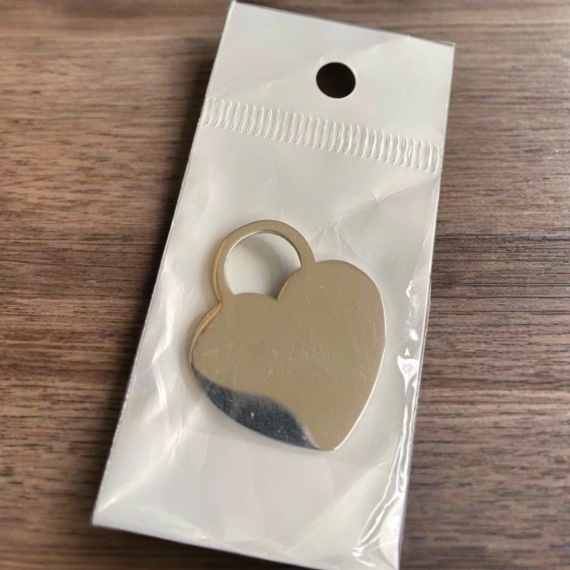 Personalized Metal Heart Keyring