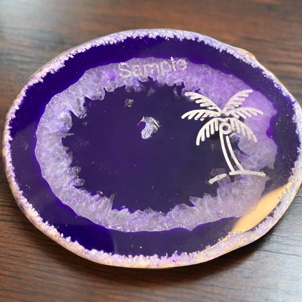 Personalized Glass Coasters - Custom Engraved Keepsakes